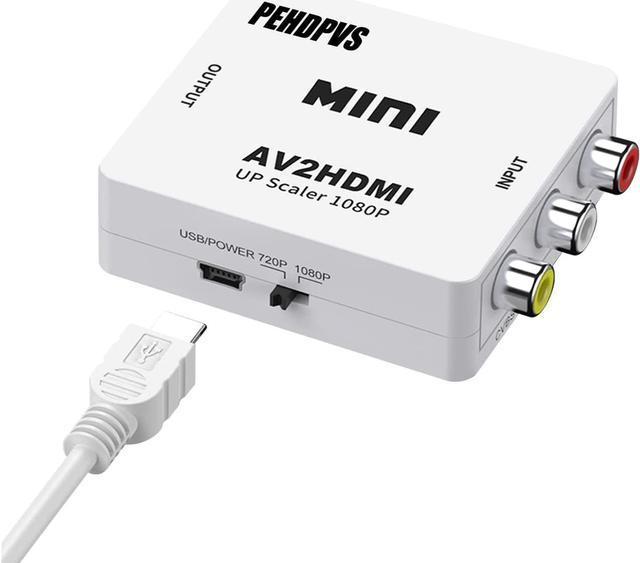 AV To HDMI Converter Adapter - Composite RCA To HDMI 1080p Upscaler For Older Devices 10 thumbnail image
