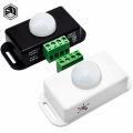 1PCS DC 12V 24V 8A Automatic Adjust PIR Motion Sensor Switch IR Infrared Detector Light Switch Module for LED Strip Light Lamp. 