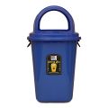 Plastic Square Dom Lid Garbage Waste Bin 70 Litre - Blue. 
