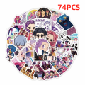 New Derpy Tiger KPop Demon Hunters Stickers Waterproof Graffiti Saja Boys Stickers Zoey Rumi Mira DIY Decals Phone Case Decoration. 