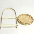 (GGBR) Bamboo Weaving Wicker Baskets Dish Handmade Home Decoration Storage Fruit Bread Food for Kitchen Organizer Panier Osier. 