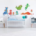 Happy Dragons Animal Wall Stickers 105cm(H) x 135cm(W). 