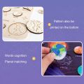1pcs Wooden Solar System Jigsaw Planets Cognition Panel Matching Puzzle Toy For Kids Educational Game Early Learning Toys. 