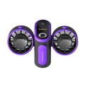 ARELENE Turbo Jet Fan Double-Headed Waist-Mounted Fan Power Bank with Light for Outdoor Camping Traveling Work,Gray &. 