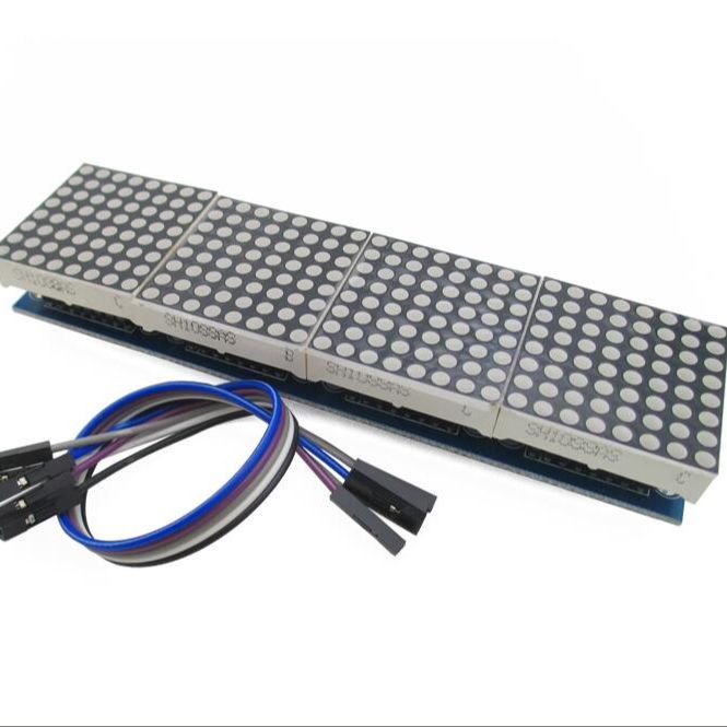 MAX7219 Dot Matrix Module For Arduino Microcontroller 4 In One Display ...