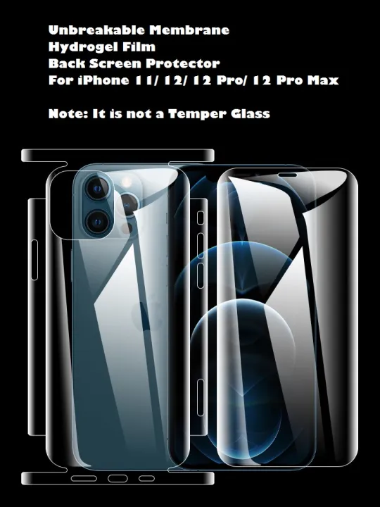 Apple%20iPhone%2013%20Pro-%20Unbreakable%20Membrane/%20Hydrogel%20Membrane%20BACK%20SIDE%20Screen%20Protector%20%5BNOT%20A%20TEMPERED%20GLASS%5D%20-%20Image%207