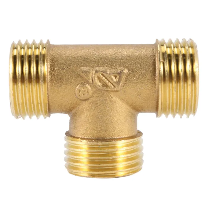 2X%20Brass%20T%20Shape%20Water%20Fuel%20Pipe%20Equal%20Male%20Tee%20Adapter%20Connector%201/2%20Inch%20Thread%20-%20Image%206