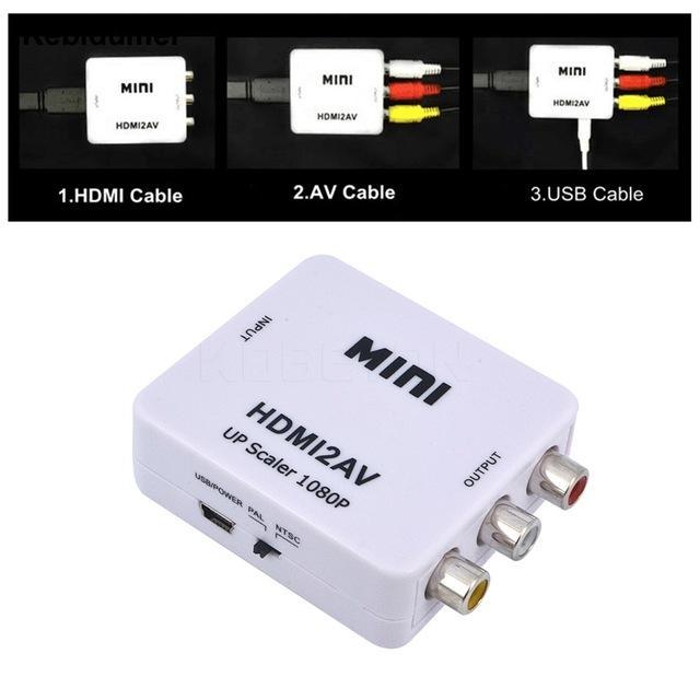 Mini HD video box 1080P HDMI To AV converter