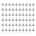 60Pack Silver Double Headed Picture Hanging Nails, Picture Nails, Tacks for Wall Hangings, Wall Pins for Hanging Easy Install Easy to Use. 