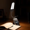 Portable LED Light Book Light Portable Design Rechargeable Reading Light Timed Display Mini Size Desk Lamp Clip On. 