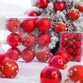 27 PCS Christmas Ball Ornaments Xmas Tree Decorations Hanging Balls for Home New Year Party Decor - 2.36Inch, Champagne. 