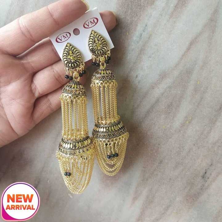 Double Layered Pinjada  Jhumka (Indian Jhumka) 1 Pair for Women