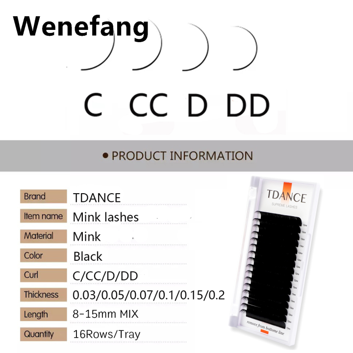 Wenefang%20TDANCE%20Classic%20Eyelash%20Extension%2016%20Rows%20Soft%20Faux%20Mink%20Lashes%20Russian%20Volume%20Makeup%20Eyelashes%20Professionals%20Individual%20Eye%20Lash%20-%20Image%206