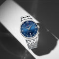 Navi-Force NF 9272S men's quartz calendar watch, characterized by a modern casual style that balances formal elegance with daily durability-S/BE/S. 