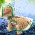 Hooded raincoat transparent raincoat cat] shop wholesle668 [pet dog raincoat fashion pet clothes small dog belt French bulldog. 