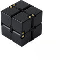 Infinity Cube， Aluminum alloy metal Infinity Cube Fidget toy, a stress relieving Rubik's Cube gift for children and adults. 