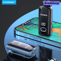 NEW Anedshaop Fineblue F580 Clip-on Lotus Wireless Headset Bluetooth 5.3 Headphones 【2025 Version】 with Mic Power Display Earbuds Noise Cacelling Auriculares. 