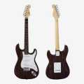Aiersi ST2-ZB Stratocaster Electric Guitar, Zebrawood Body. 