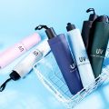 WIND RESISTANT Portable Compact Water One Click Auto Open Close Collapsible 8 Bone Ribs Anti UV Umbrella. 