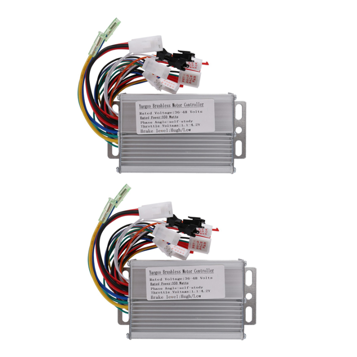 fasdaga 2X Electric Bike Brushless DC Motor Controller 36V/48V 350W for Electric Bicycle E-Bike Scooter Accessories