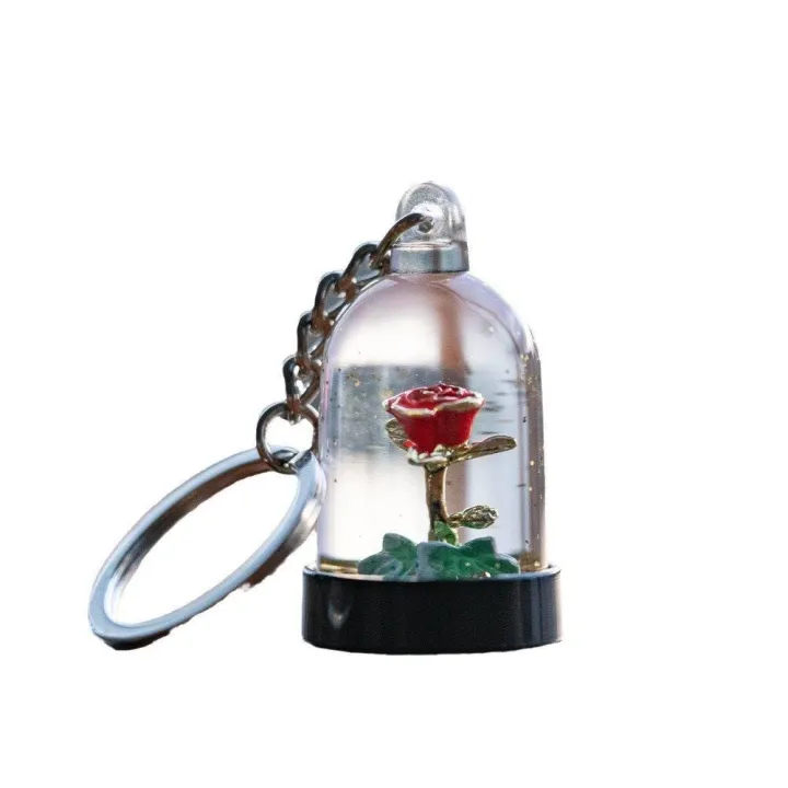 Cute%20Keychain%20Trendy%20Rose%20Little%20Prince'S%20Rose%20Flower%20Keychain%20Fashion%20Creative%20Moving%20Liquid%20Keychain%20for%20Handbag%20Accessory%20-%20Image%208