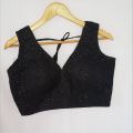 Readymade Black Blouse For Women Traditional Saree or Lehengas. 