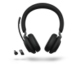 Jabra Evolve2 65 MS Wireless Headphones with Link380C, Stereo, Black. 