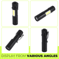 Kqueebee New Mini Portable Aluminum Q5 LED Flashlight XPE&COB Work Light lanterna Powerful Pen Torch Lamp 4 Modes Use 14500 or AA. 