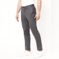 Cotton Twill And Elastane Mix Stretchable Chinos Pants For Men - Grey Brown | Fashion Stretchable Chinos Pant For Men. 