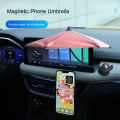 Oufeiton Smartphone Sun Shade Adjustable Magnetic Phone Sun Shade Parasol for Car Anti-reflective Universal Outdoor Mobile Phone Umbrella. 