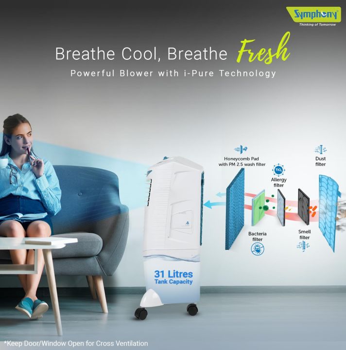 Symphony%20HICOOL%2031T%20Personal%20Air%20Cooler%20For%20Home%20with%20Remote%20control%20&%20Powerful%20Blower,%20Knob%20Control,%20Honeycomb%20Pads,%20i-Pure%20Technology%20and%20Low%20Power%20Consumption%20(31L,%20White)%20-%20Image%207