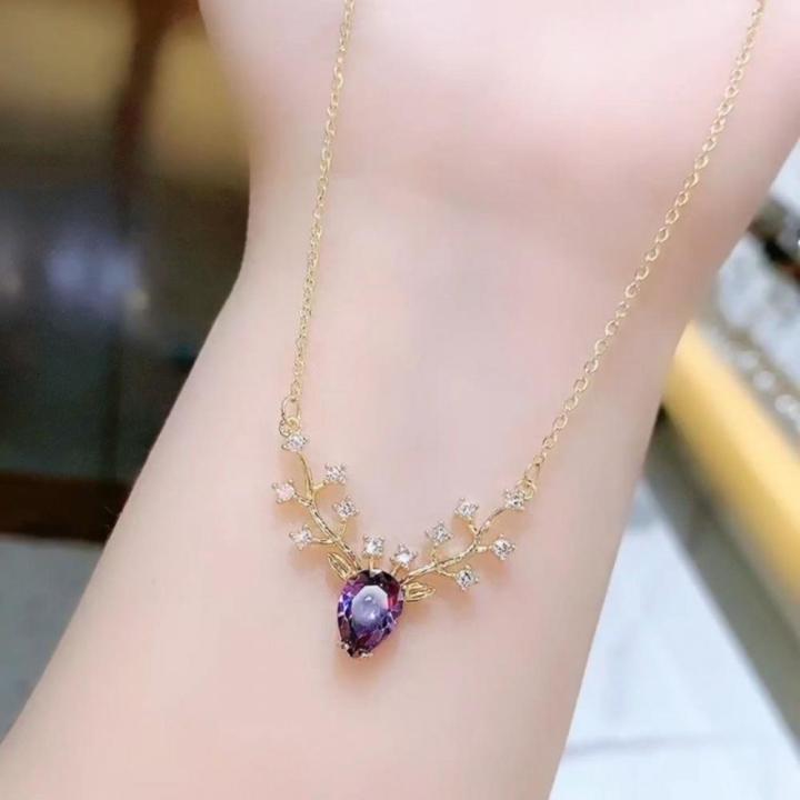 Exquisite%20Pendant%20necklace%20Graceful%20Fashionable%20Stylish%20Collarbone%20chain%20Delicate%20Temperamental%20%20necklace%20for%20Daily%20wear%20Party%20accessory%20Fashion%20lovers%20Anniversary%20celebration%20Valentine's%20Day%20surprise%20-%20Image%204