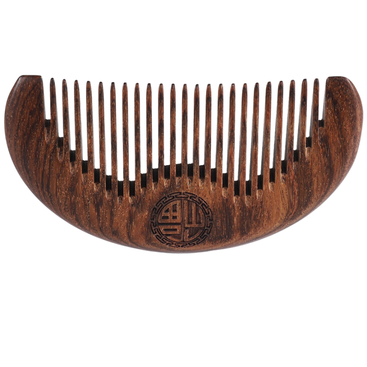 OUMERY Hair Care Comb Anti-Static Handmade Natural Wood Wooden Carved Sandalwood Combs Pocket Comb Massage Comb Hair Comb