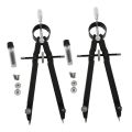 FORIDE 2X Professional Compass, Compass Geometry Set with Lock, Math and Precision Compass, Metal and. 