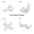 1/5/10Pcs Free Welding Solderless Clip-on Coupler PCB LED Strip Connector 2Pin 8mm 10mm. 