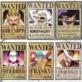 New Updated wanted One Piece Anime Bounty Poster 6pc Set, Anime Poster. 