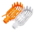 2Piece Basket Fruit Picker Head Plastic Fruit Picking Tool Catcher Agricultural Bayberry Jujube Picking Supplies White&Yellow. 
