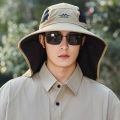 Fashion Mesh Men Fishing Hat UV Protection Sunscreen Outdoor Sun Hat Adjustable Mountaineering Male Fisherman Cap Summer. 