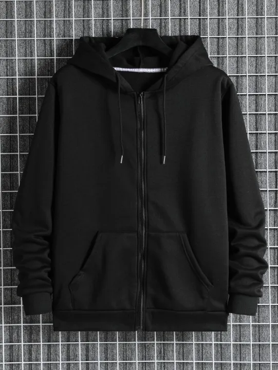 Men%20Solid%20Zip%20Up%20Pocket%20Drawstring%20Hoodie-Winter%20Wear%20-%20Fashion%20%7C%20Hoodies%20For%20Men%20%7C%20Men'S%20Wear%20%7C%20-%20Image%203