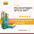 Jopasu Microfibre Set of 3 (250gsm microfiber cloth). 