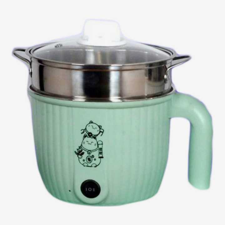 MTS Pot 2L Multifunction Pot Stainless Steel Electric Cooker Steamer Boiler Pot Steamer Multicooker, Fry & Steam 2in1 Pot