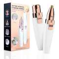 2 In 1 Battery Operated Eyebrow and Facial Trimmer Shaver for Women. 