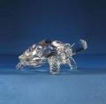 Chinese Feng Shui Tortoise Turtle, Crystal Glass Statue((8.5 X 12Cm)- White Clear)- White Clear Decorative Showpiece   (Glass, Clear). 