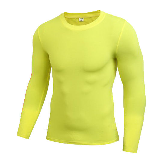 Compression Shirt For Men Yellow