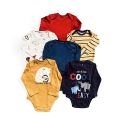 Cotton Printed Full Sleeve Baby Romper ( 0-36 Months ) - 1 Pcs ( Color Assorted). 