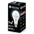 Divya Rechargeable LED Bulb AC-DC Emergency Light Bulb- 9W. 