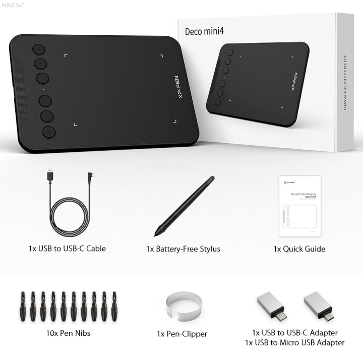 MRK3C%20XPPen%20Graphics%20Tablet%20Digital%20Drawing%20Tablet%204x3%20Inch%20Deco%20Mini4%208192%20Levels%20with%206%20Shortcut%20Keys%20for%20Windows%20Mac%20Android%20-%20Image%206