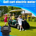12V/24V/36V/48V/72V LED Digital Battery Status Charge Indicator with Hour Meter Gauge Black. 