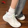 Anta Feichi Running Flagship Lightweight Mesh Breathable Soft Sole Shock Absorption Leather Womens Sports Casual Shoes. 