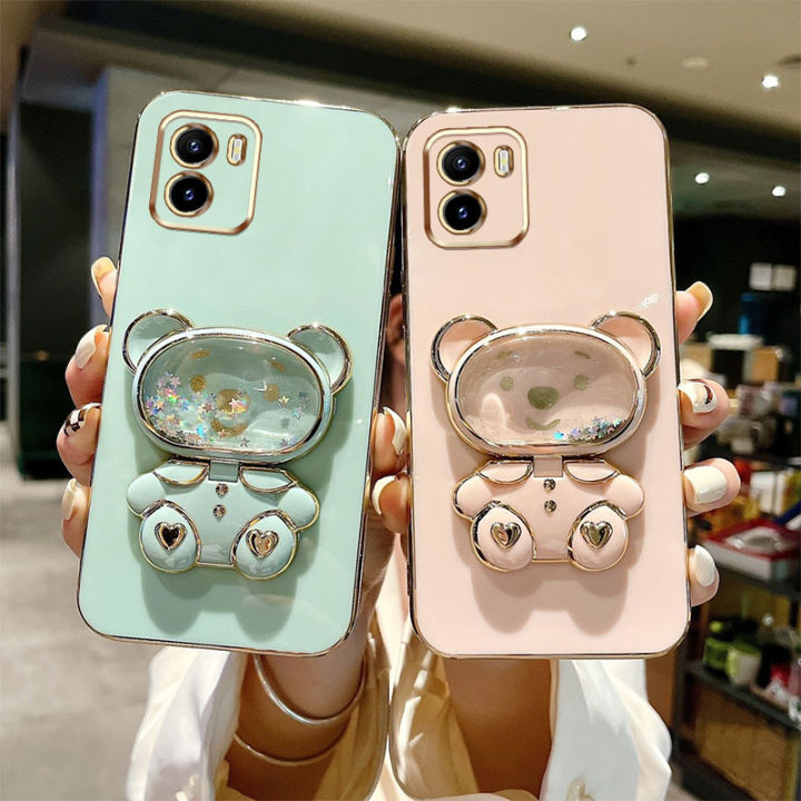 AnDyH%20Phone%20Case%20for%20Vivo%20Y15A%20Y15S%20Y01%20V2120%20V2134%20Cute%20Quicksand%20Liquid%20Bear%20Bracket%20Anti%20Drop%20Camera%20Protection%20-%20Image%206